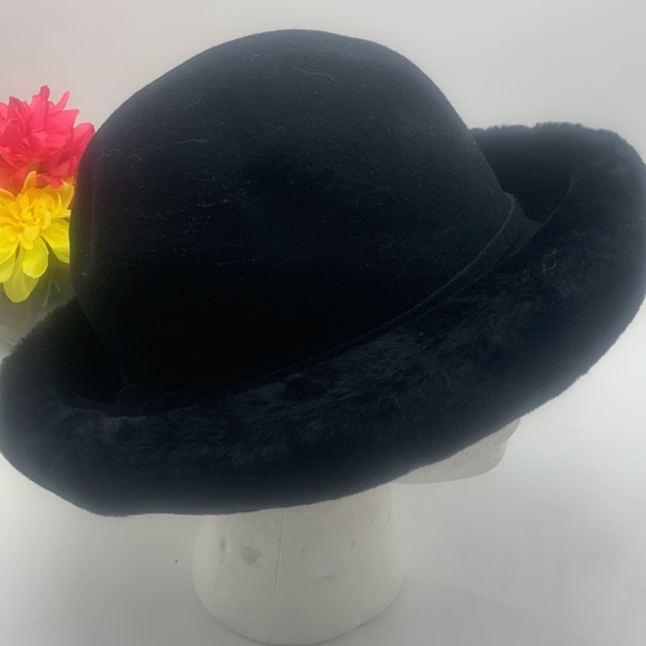 Betmar Vintage Black Wool Hat HT4367 - Picture 4 of 9